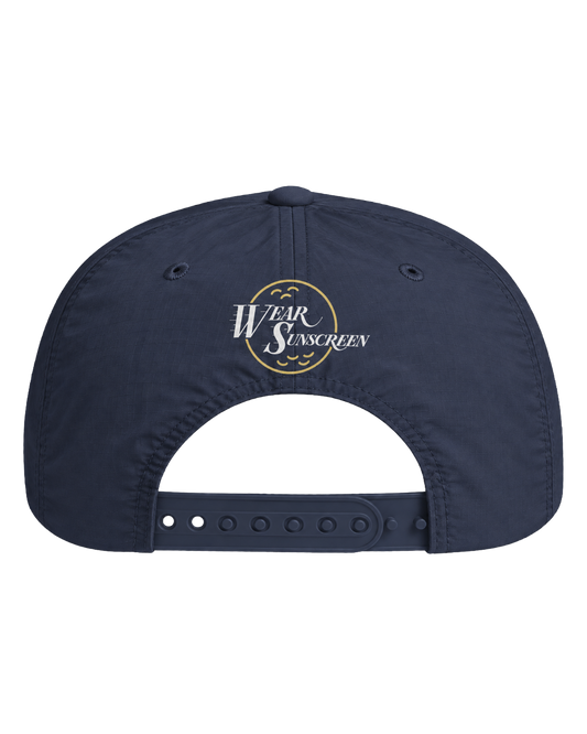 upf - wear sunscreen cap - navy