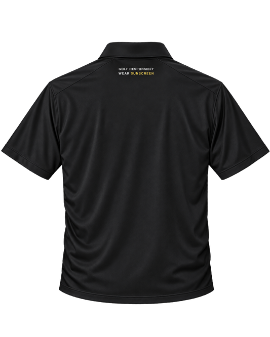 upf wear sunscreen polo black