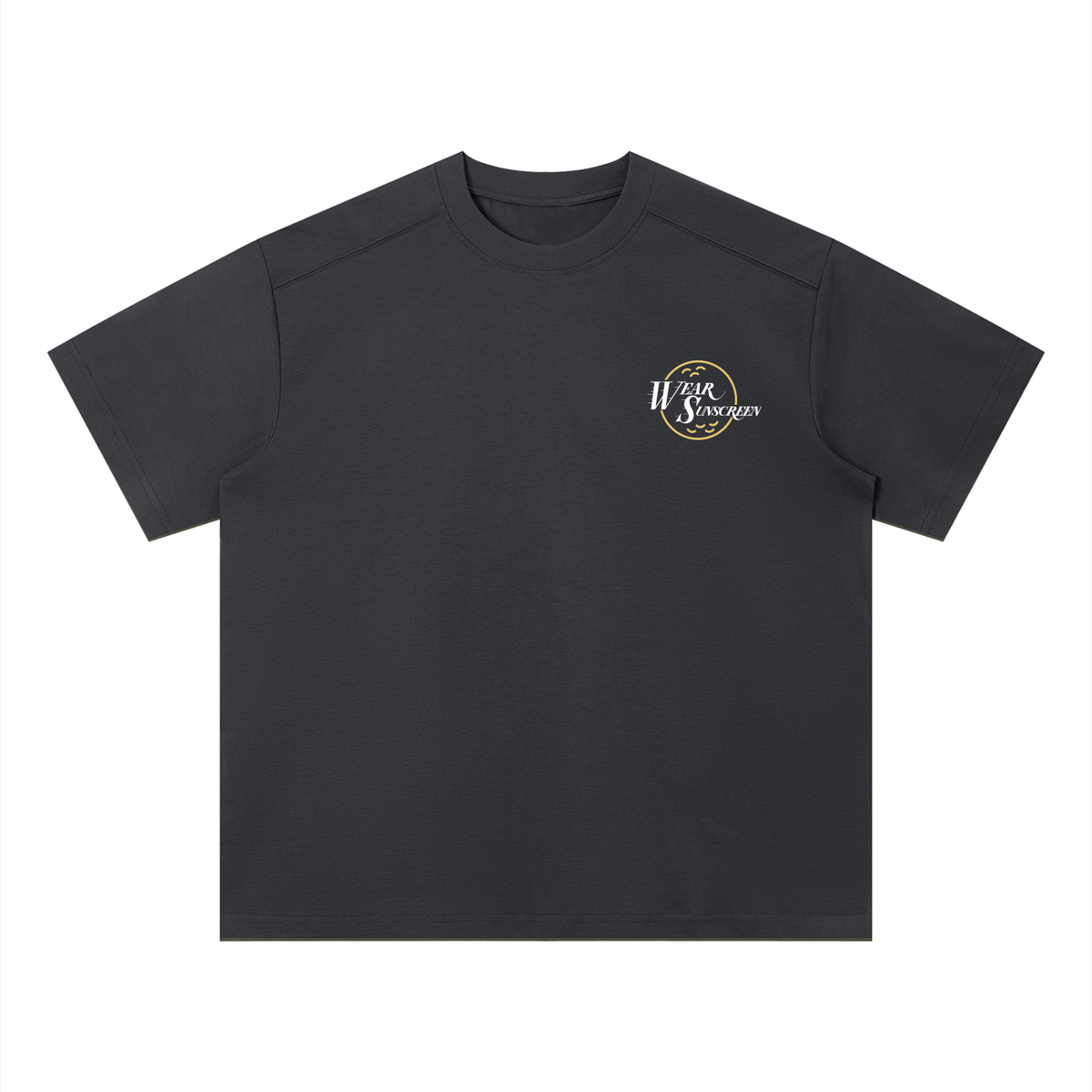 golf responsibly tee w/ upf 40 protection - dark gray