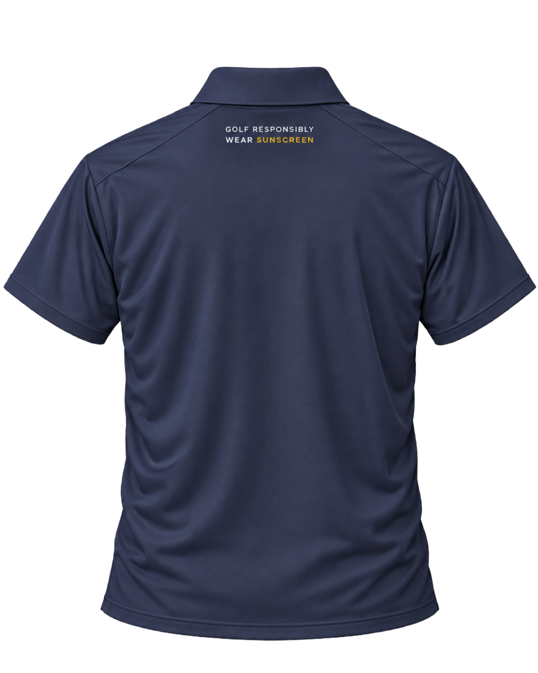 upf - wear sunscreen polo - navy