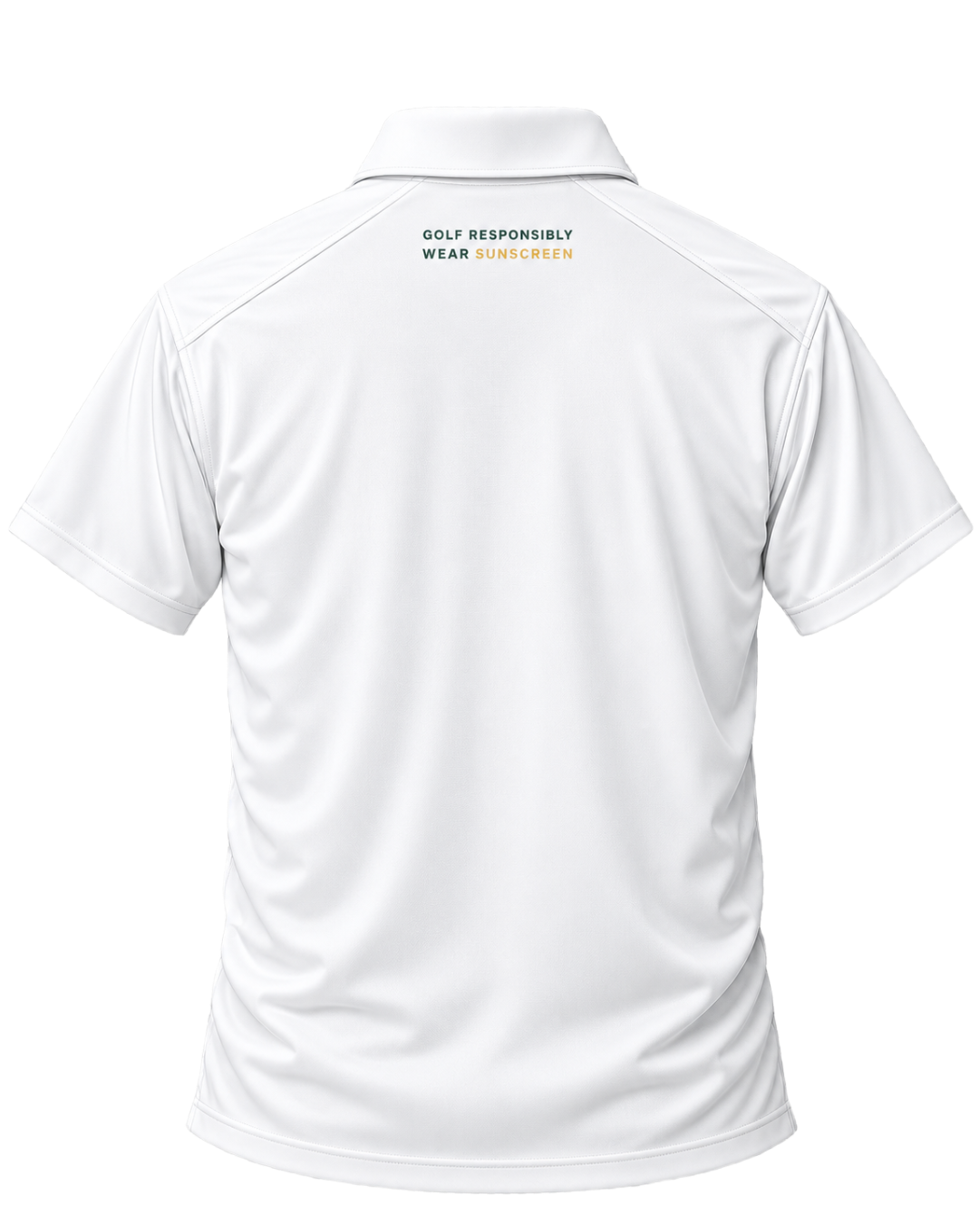 upf - wear sunscreen polo - white